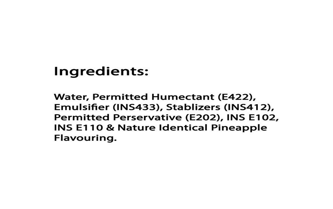 Bloom Pineapple Liquid Flavoured Colours   Plastic Bottle  30 millilitre
